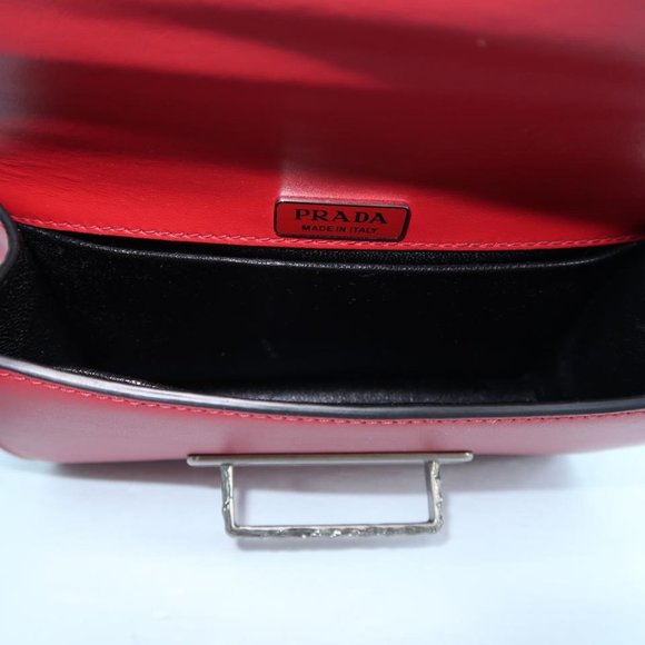 SOLD Prada Cahier Embellished Red Shoulder Bag - Picture 7 of 8